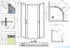 Radaway Premium Plus A Kabina półokrągła 90x90 wysokość 170cm szkło grafitowe 30401-01-05N
